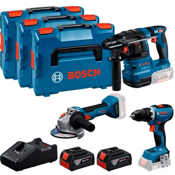 Фото - Набор электроинструментов Bosch Professional 18В GSR 18V-65+ GBH 18V-22 (0.615.A50.09G)